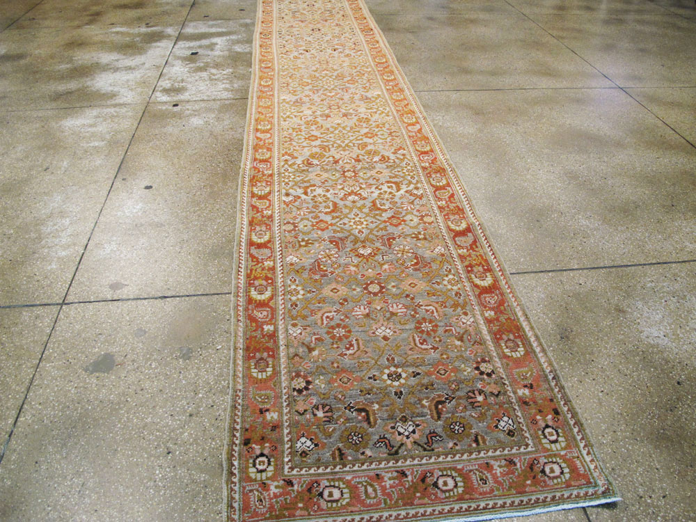 Vintage Persian Malayer Runner, No.13293 - Galerie Shabab