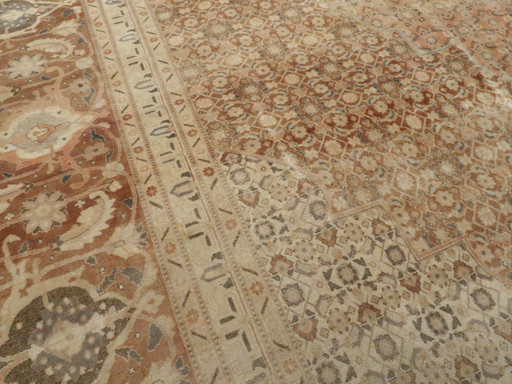 Antique Persian Tabriz Carpet, No.13297 - Galerie Shabab