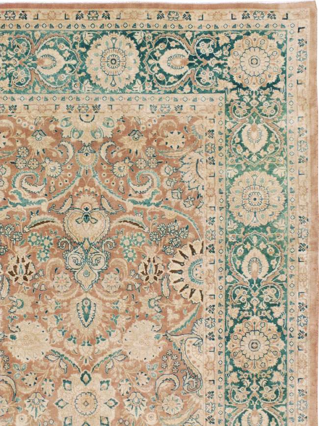 Antique Persian Tabriz Large Room Size Carpet, No.13300 - Galerie Shabab