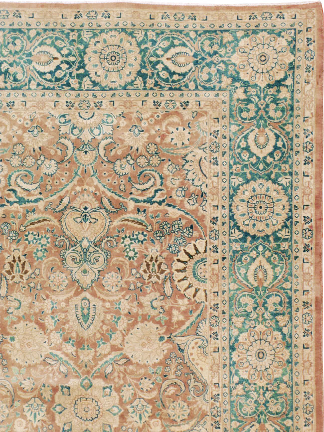 Antique Persian Tabriz Large Room Size Carpet, No.13300 - Galerie Shabab