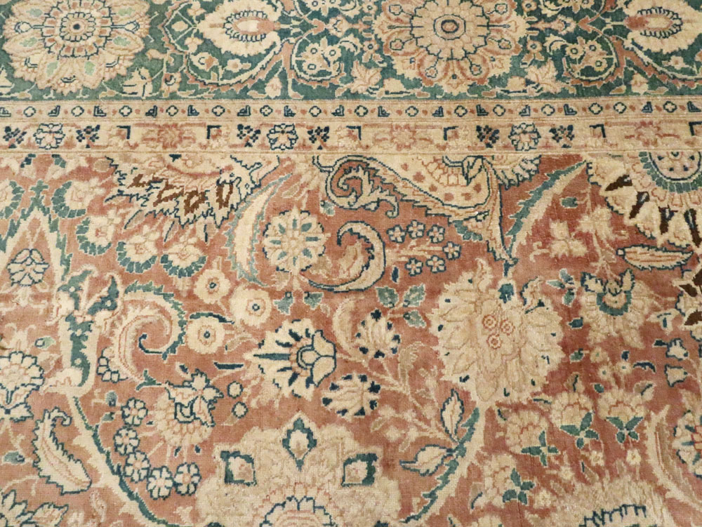 Antique Persian Tabriz Large Room Size Carpet, No.13300 - Galerie Shabab