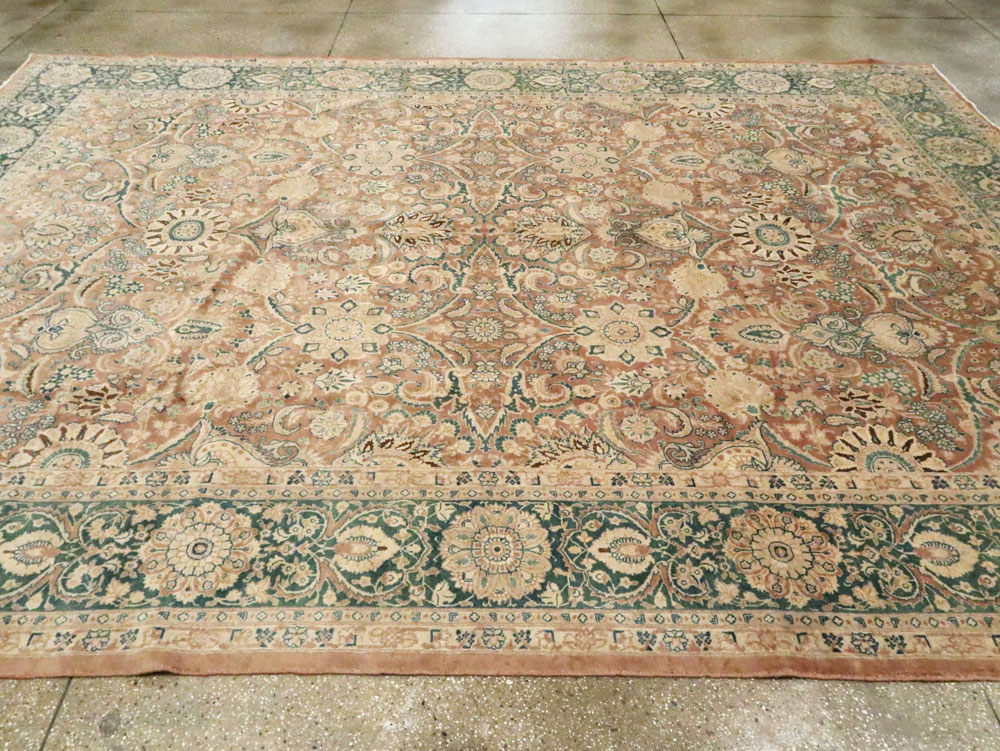 Antique Persian Tabriz Large Room Size Carpet, No.13300 - Galerie Shabab