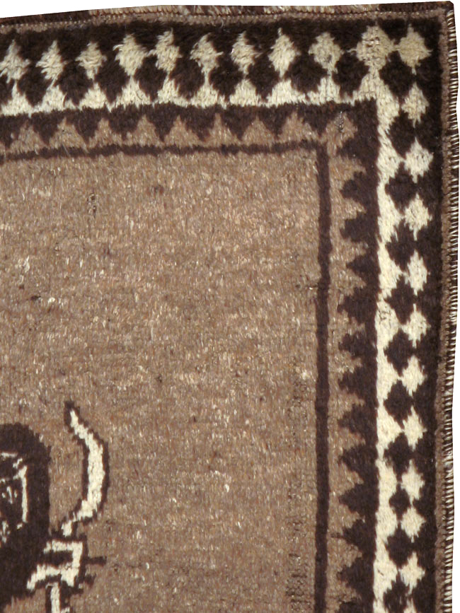 Vintage Persian Gabbeh Pictorial Rug (Pair: 1 of 2), No.13303 - Galerie Shabab
