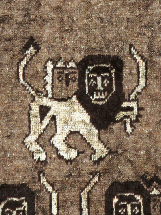 Vintage Persian Gabbeh Pictorial Rug (Pair: 2 of 2), No.13304 - Galerie Shabab