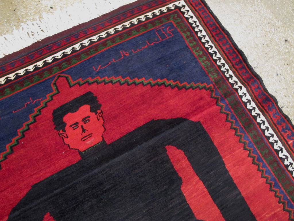 Vintage Shiraz Pictorial Rug, No.13322 - Galerie Shabab