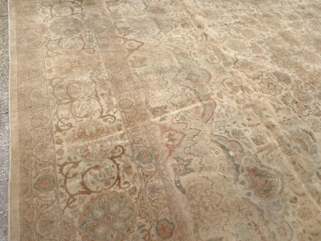 Vintage Persian Tabriz Carpet, No.13334 - Galerie Shabab