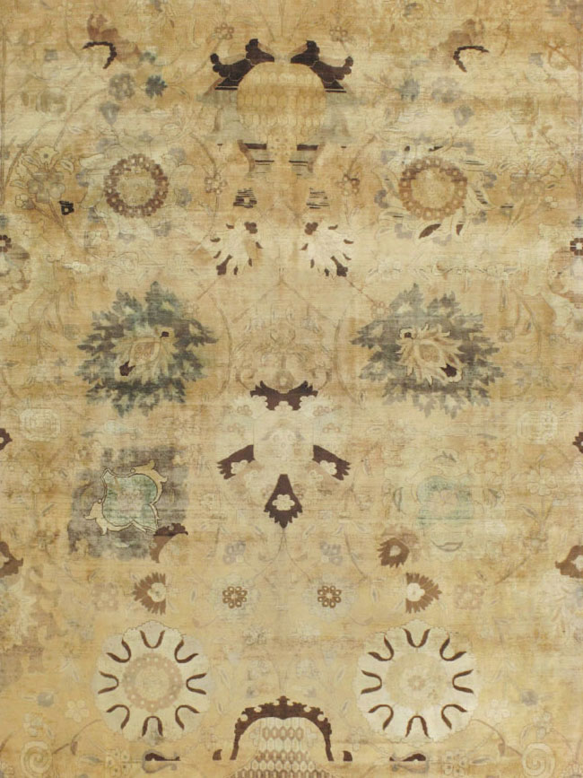 Antique Persian Tabriz Carpet, No.13346 - Galerie Shabab