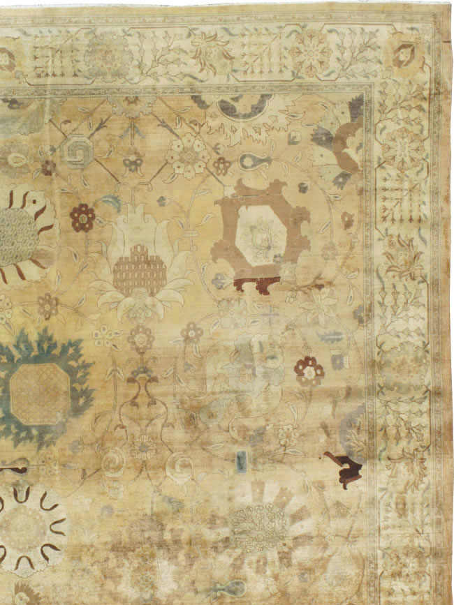 Antique Persian Tabriz Carpet, No.13346 - Galerie Shabab