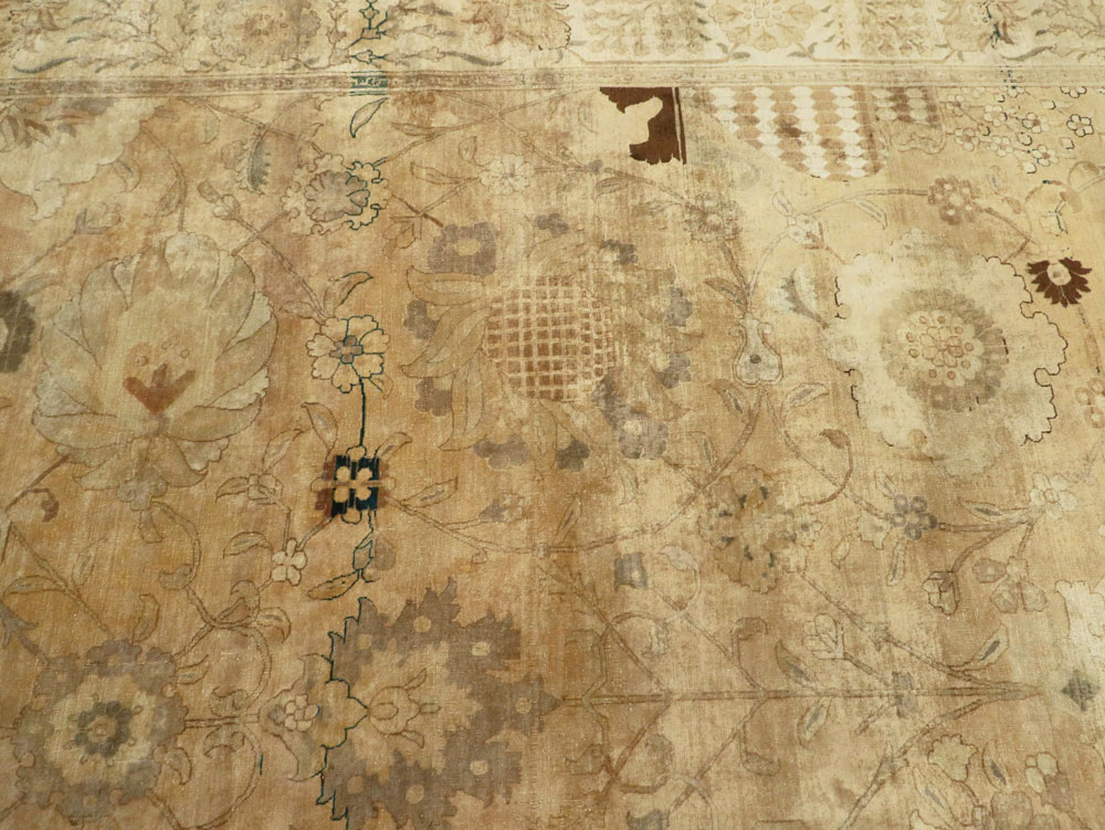 Antique Persian Tabriz Carpet, No.13346 - Galerie Shabab