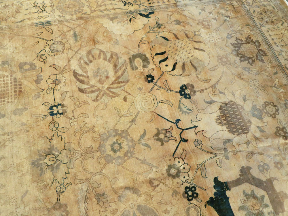 Antique Persian Tabriz Carpet, No.13346 - Galerie Shabab