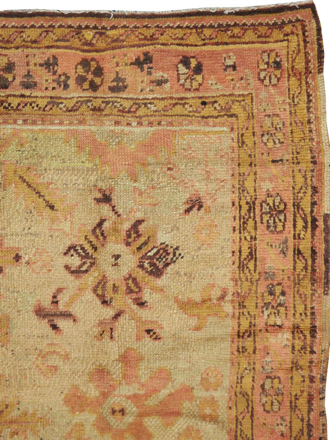 Antique Turkish Oushak Rug, No.13407 - Galerie Shabab