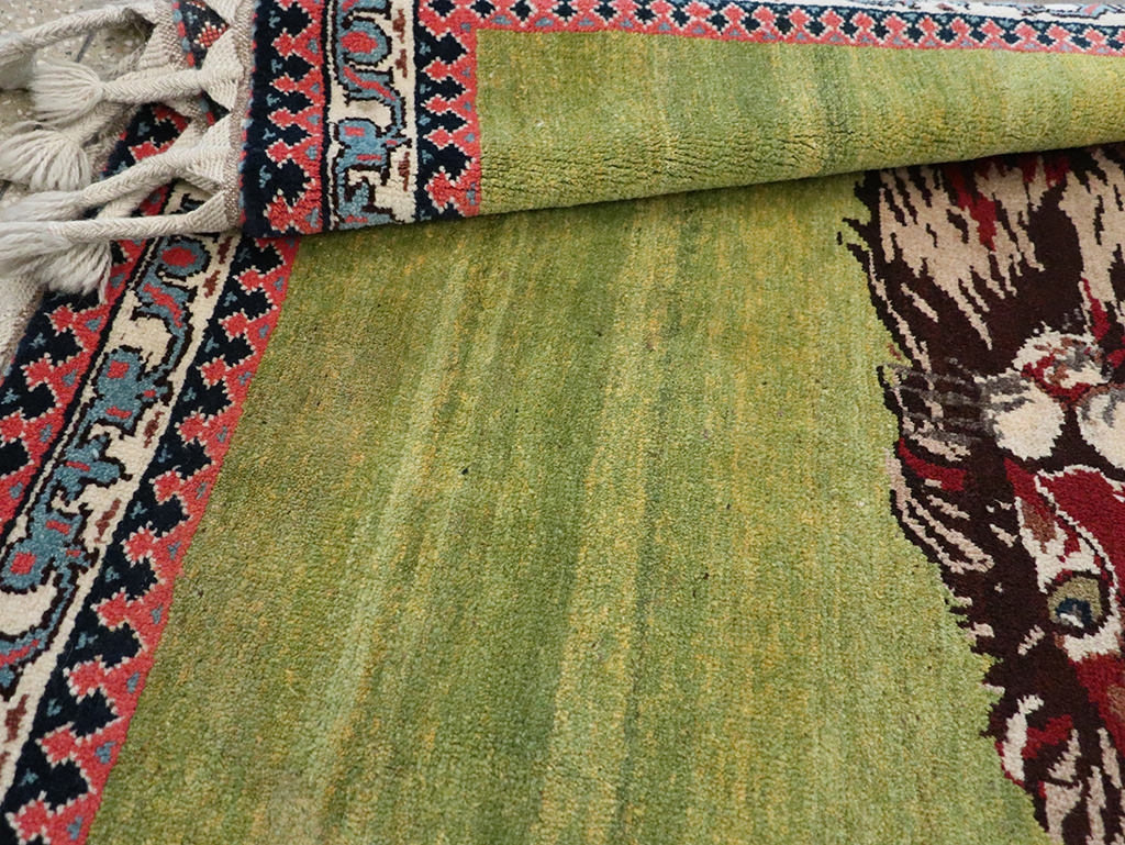 Vintage Persian Gabbeh Pictorial Rug, No.13415 - Galerie Shabab