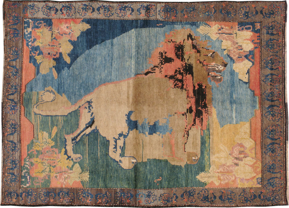 Vintage Persian Gabbeh Pictorial Rug, No.13419 - Galerie Shabab