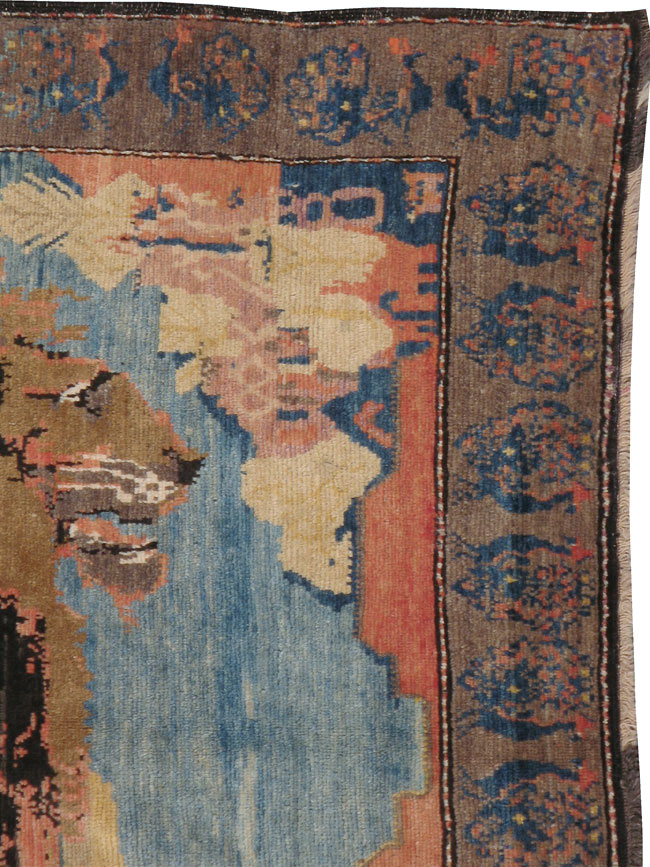 Vintage Persian Gabbeh Pictorial Rug, No.13419 - Galerie Shabab