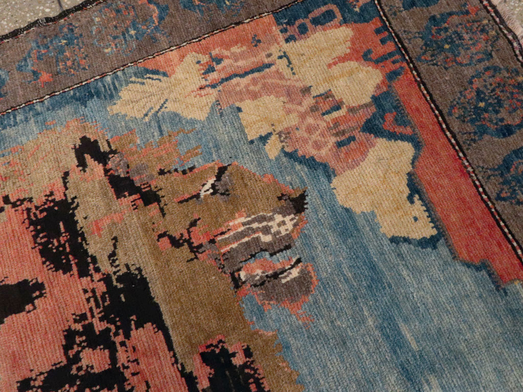 Vintage Persian Gabbeh Pictorial Rug, No.13419 - Galerie Shabab