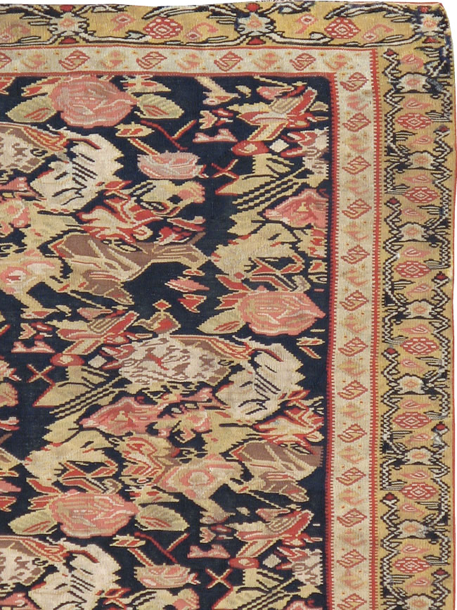 Antique Persian Senneh Kilim, No.13433 - Galerie Shabab