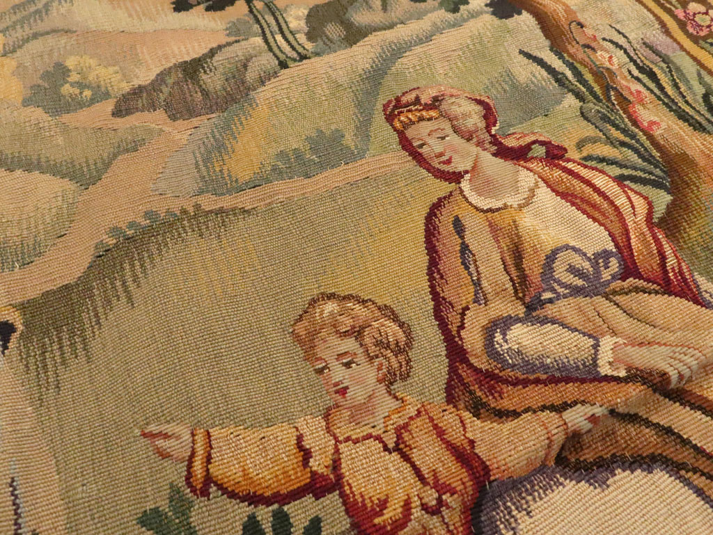 Antique French Tapestry, No.13436 - Galerie Shabab