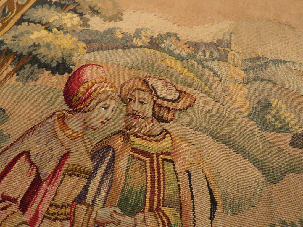 Antique French Tapestry, No.13436 - Galerie Shabab