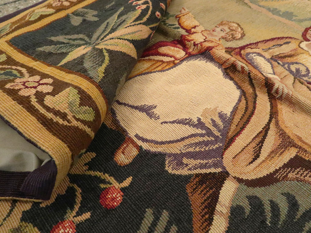 Antique French Tapestry, No.13436 - Galerie Shabab