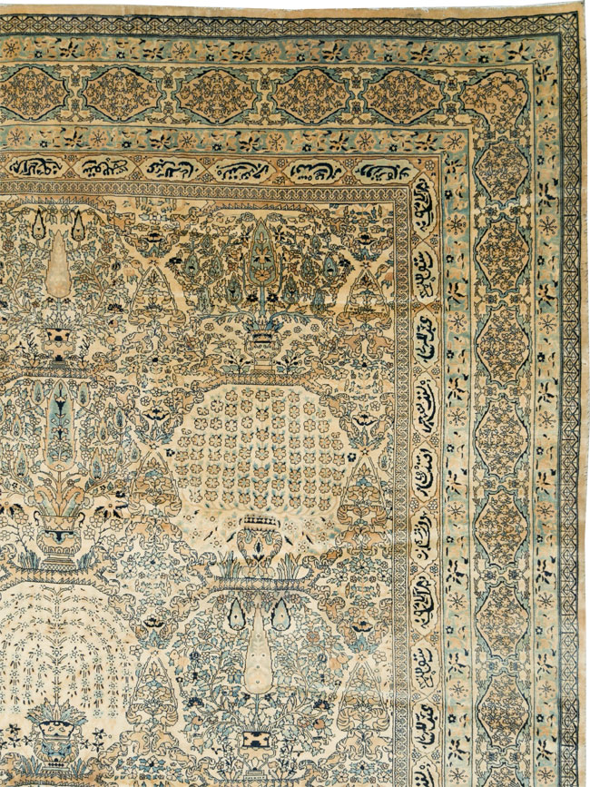 Vintage Indian Lahore Oversize Carpet, No.13446 - Galerie Shabab