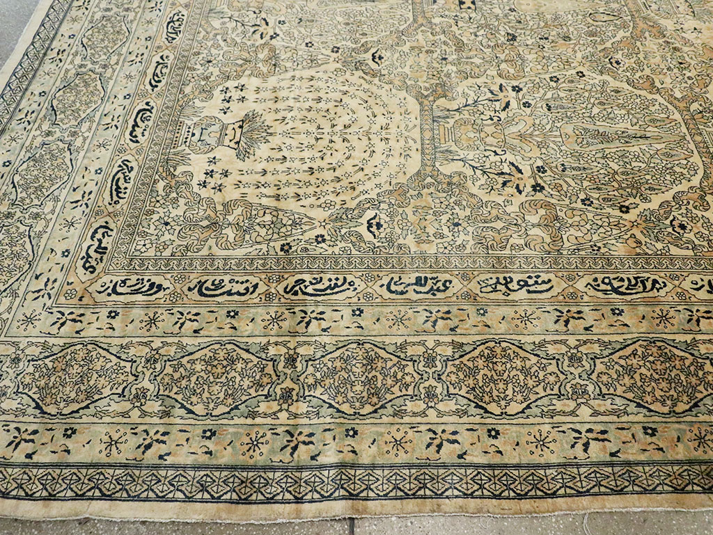 Vintage Indian Lahore Oversize Carpet, No.13446 - Galerie Shabab