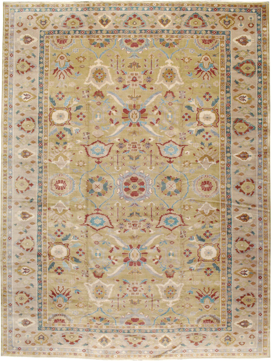 Modern Turkish Oushak Large Carpet, No.13488 - Galerie Shabab
