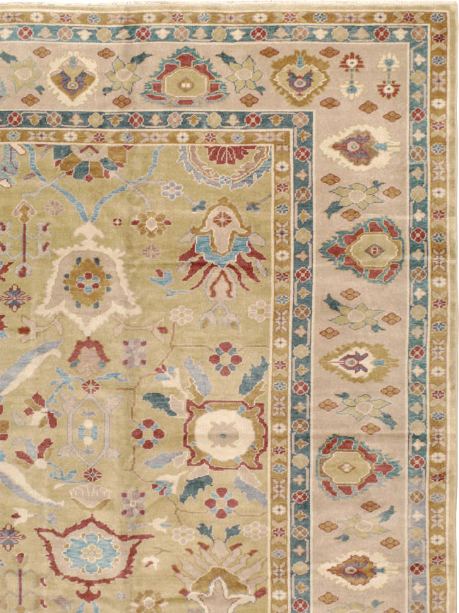 Modern Turkish Oushak Large Carpet, No.13488 - Galerie Shabab
