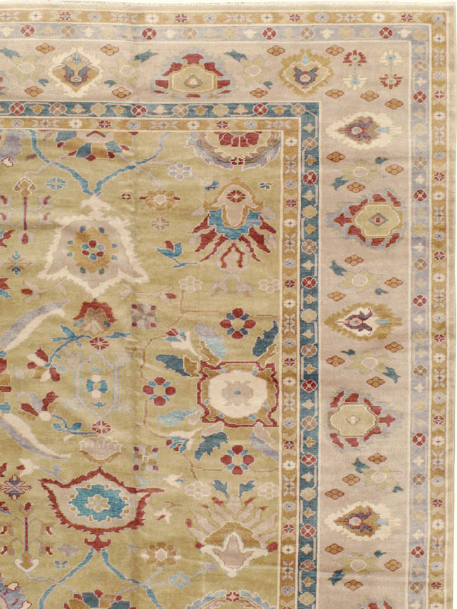 Modern Turkish Oushak Large Carpet, No.13488 - Galerie Shabab