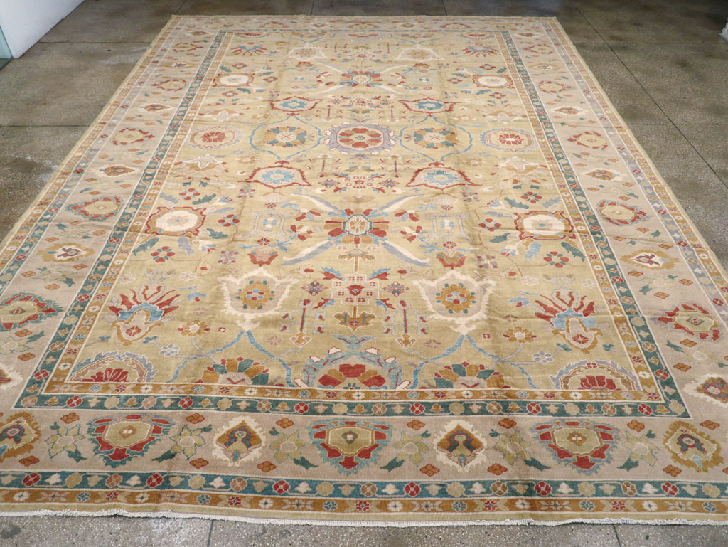 Modern Turkish Oushak Large Carpet, No.13488 - Galerie Shabab