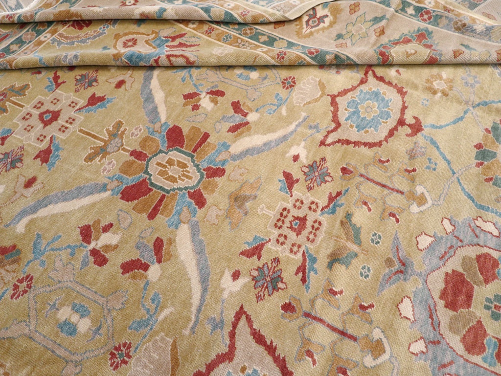 Modern Turkish Oushak Large Carpet, No.13488 - Galerie Shabab