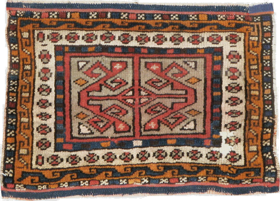 Antique Kurdish Persian Rug (Pair: 1 of 2), No.13497 - Galerie Shabab