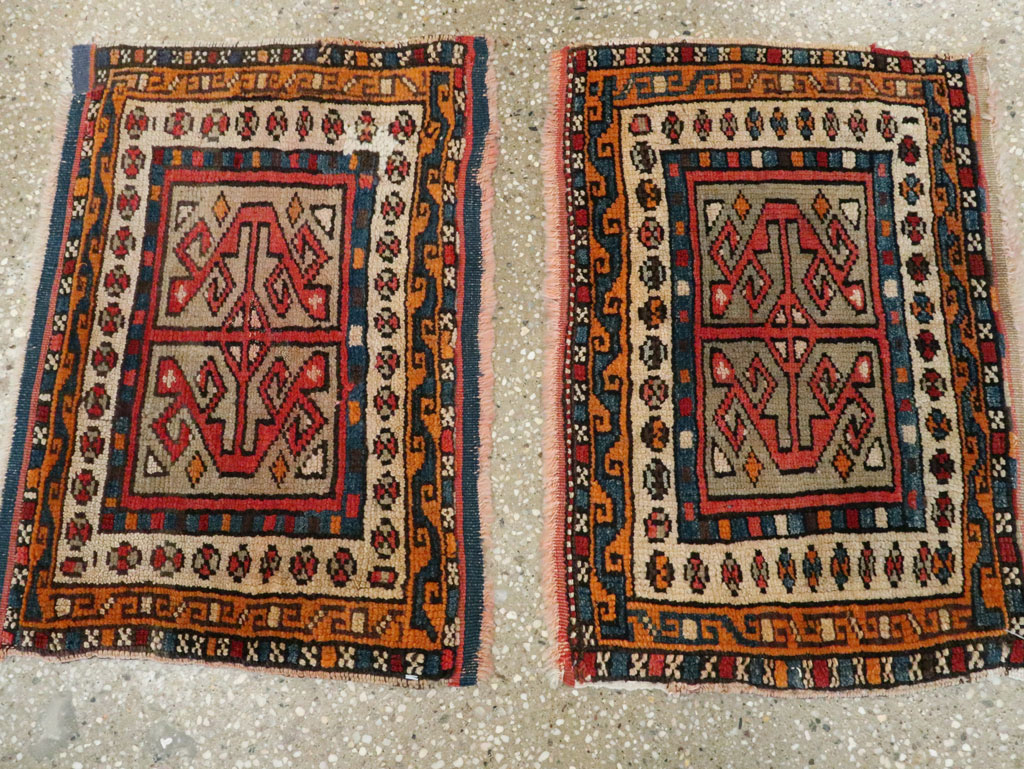 Antique Kurdish Persian Rug (Pair: 1 of 2), No.13497 - Galerie Shabab
