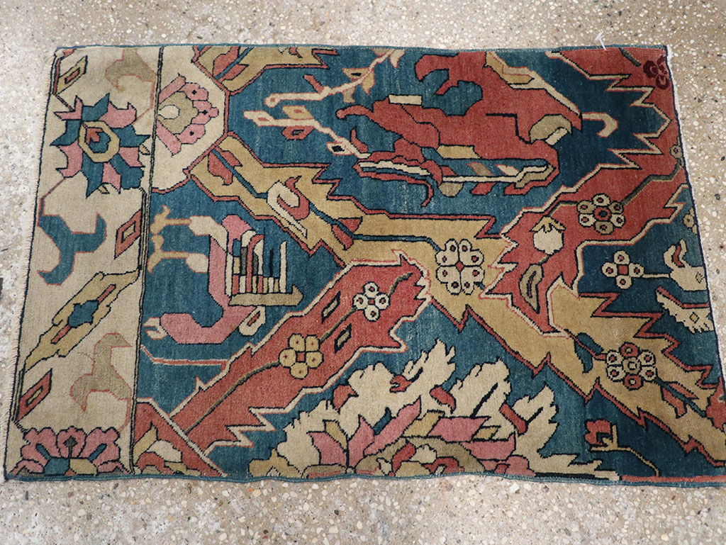 Antique Indian Larestan Sampler Rug, No.13498 - Galerie Shabab