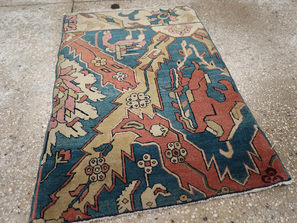 Antique Indian Larestan Sampler Rug, No.13498 - Galerie Shabab