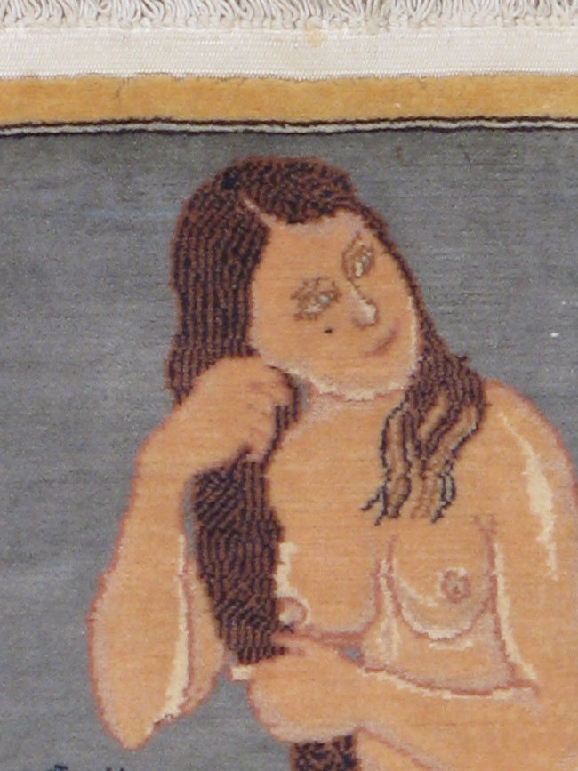 Vintage Persian Tabriz Pictorial Rug, No.13499 - Galerie Shabab