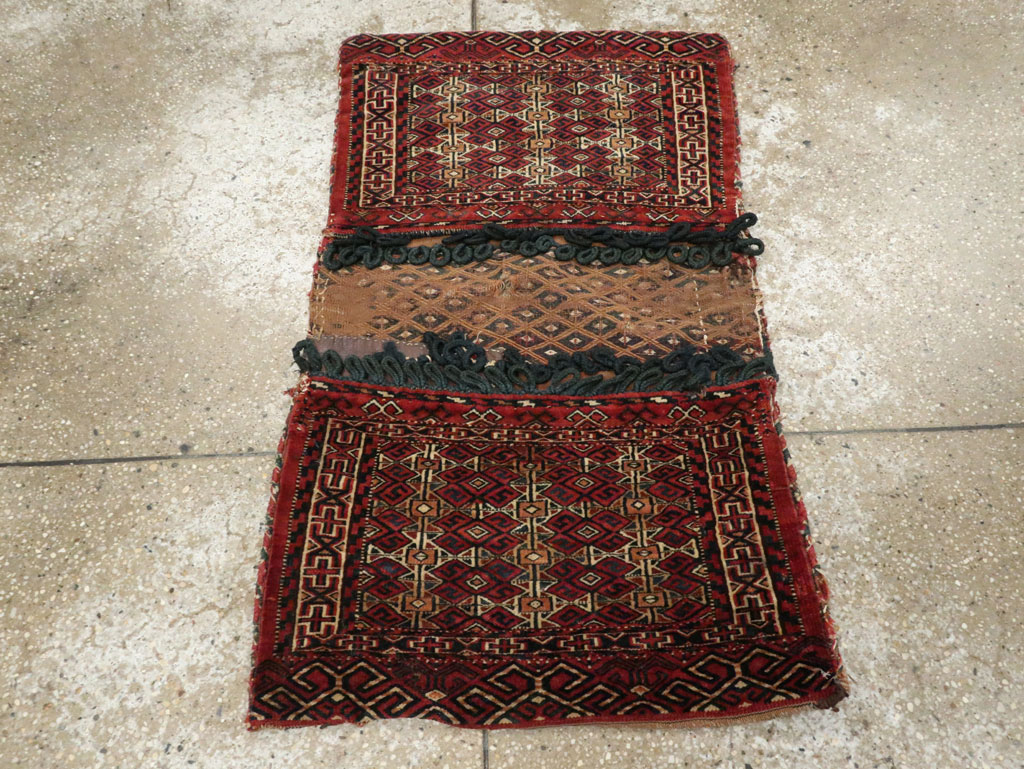 Antique Persian Turkoman Saddlebag (Khorjin), No.13501 - Galerie Shabab