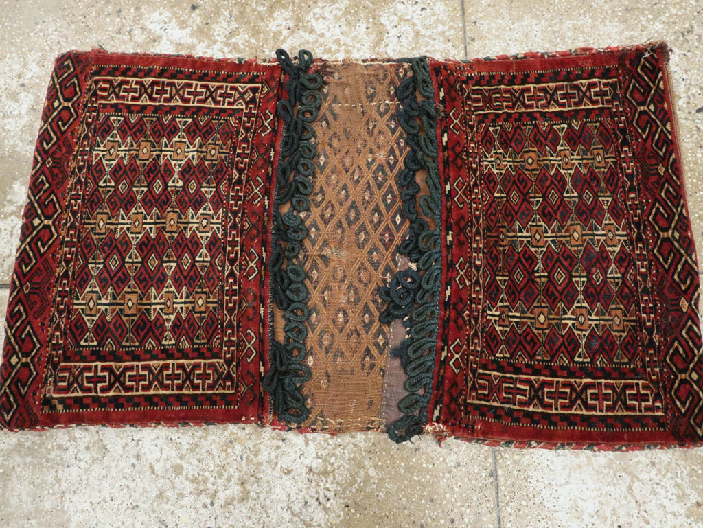 Antique Persian Turkoman Saddlebag (Khorjin), No.13501 - Galerie Shabab