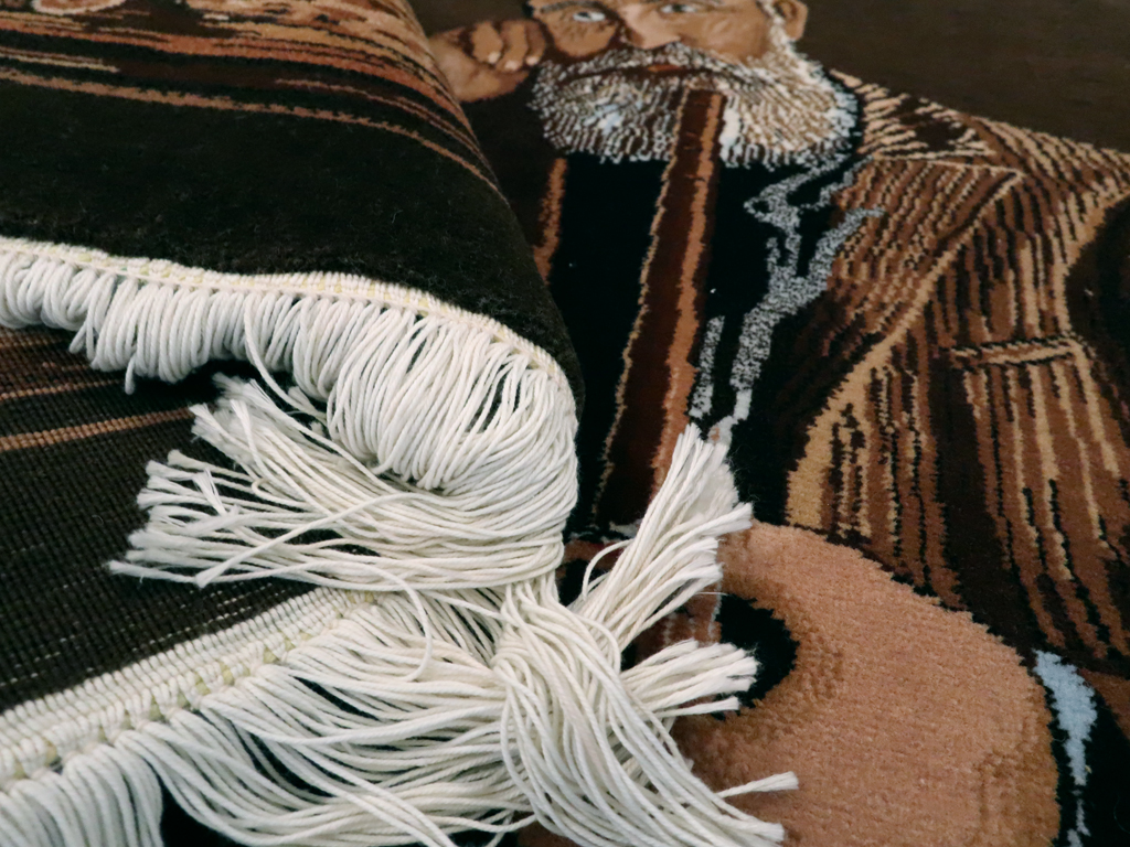 Vintage Persian Tabriz Pictorial Rug, No.13515 - Galerie Shabab