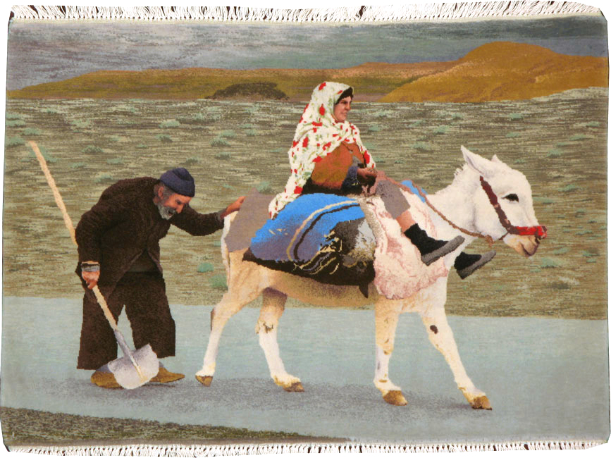 Modern Persian Tabriz Pictorial Rug, No.13516 - Galerie Shabab