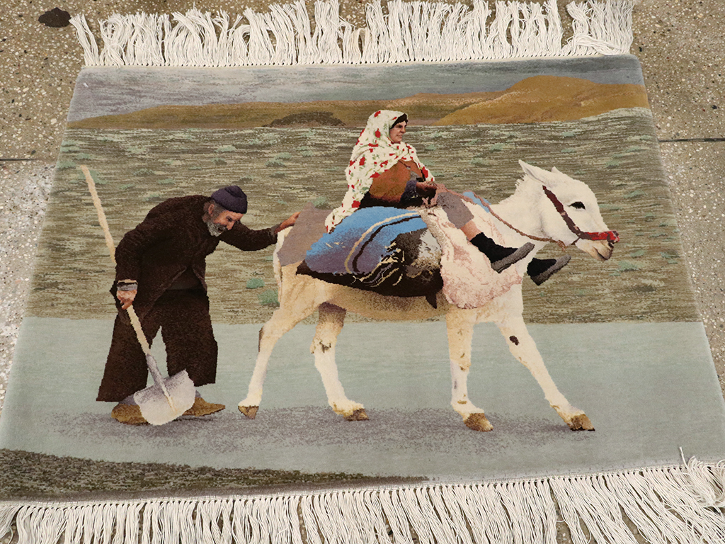 Modern Persian Tabriz Pictorial Rug, No.13516 - Galerie Shabab