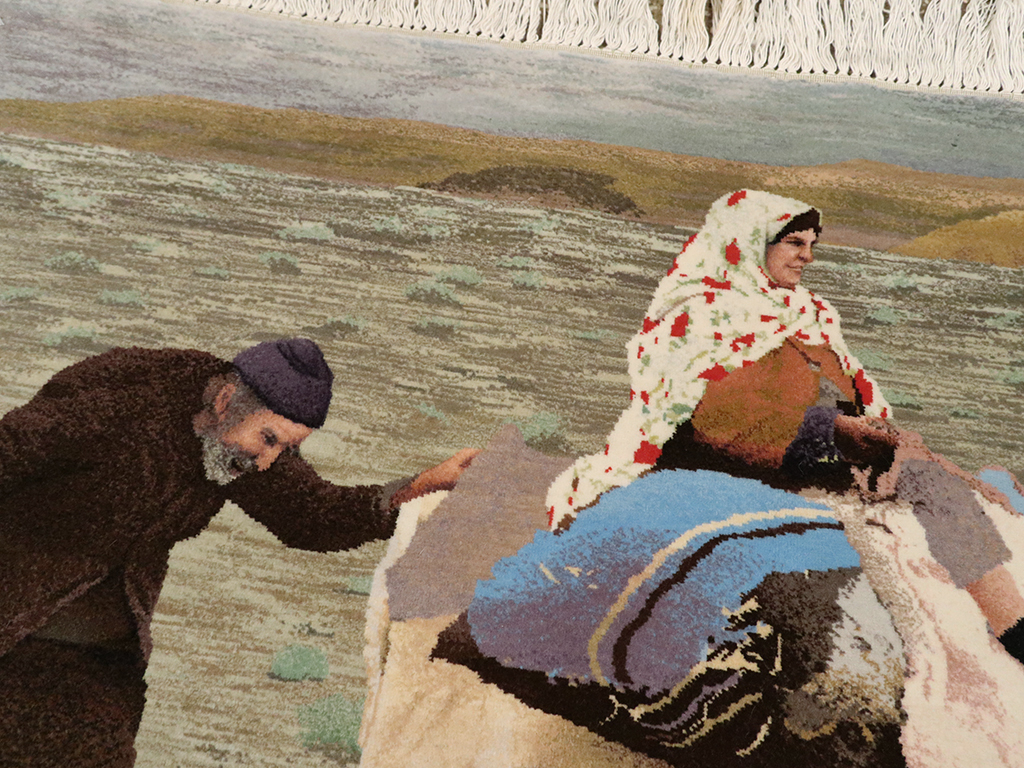 Modern Persian Tabriz Pictorial Rug, No.13516 - Galerie Shabab