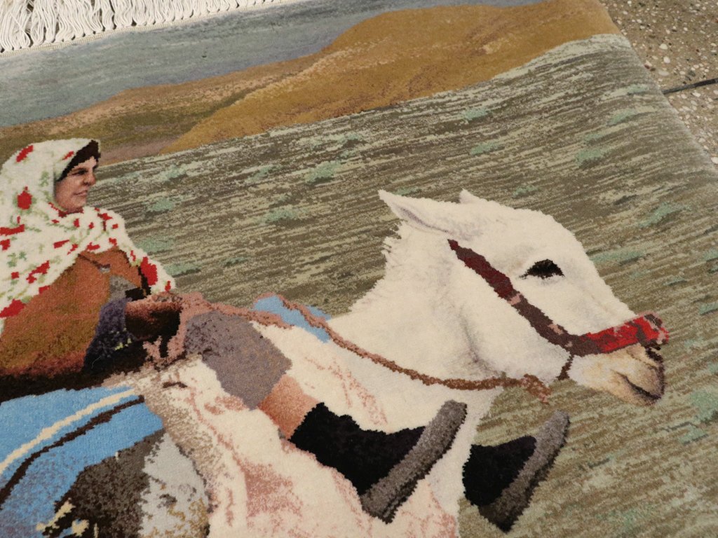 Modern Persian Tabriz Pictorial Rug, No.13516 - Galerie Shabab