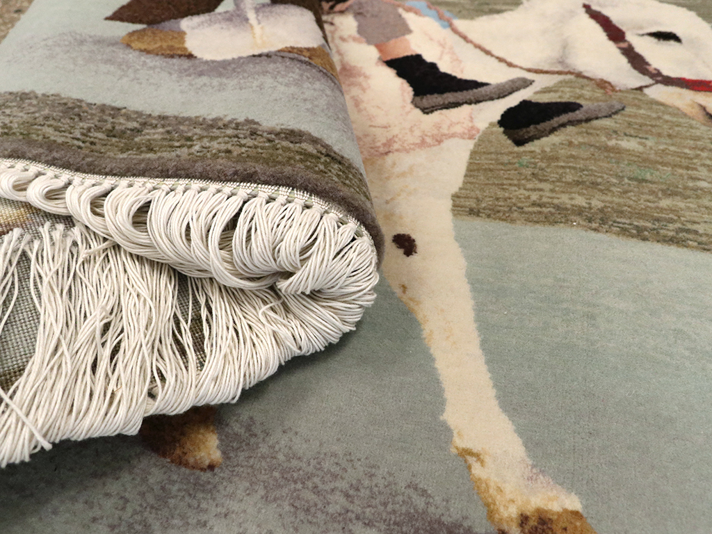 Modern Persian Tabriz Pictorial Rug, No.13516 - Galerie Shabab