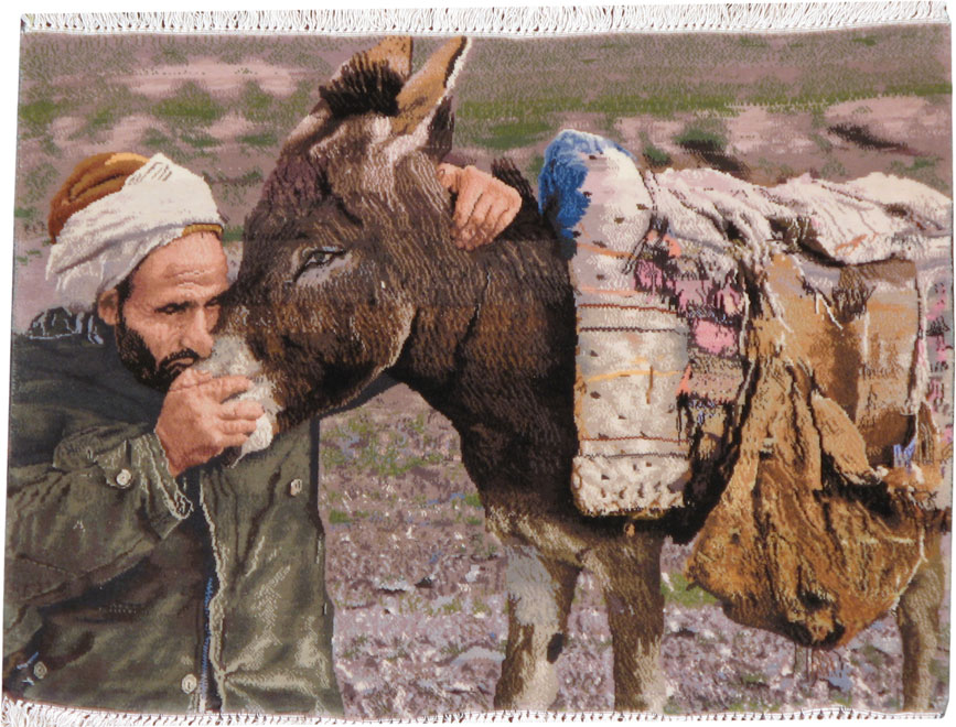 Modern Persian Tabriz Pictorial Rug, No.13517 - Galerie Shabab