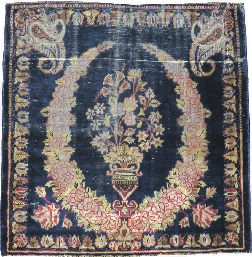 Antique Persian Kashan Silk Rug, No.13518 - Galerie Shabab