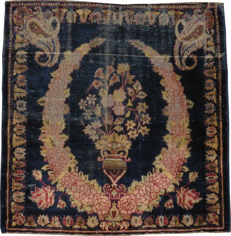Antique Persian Kashan Silk Rug, No.13518 - Galerie Shabab