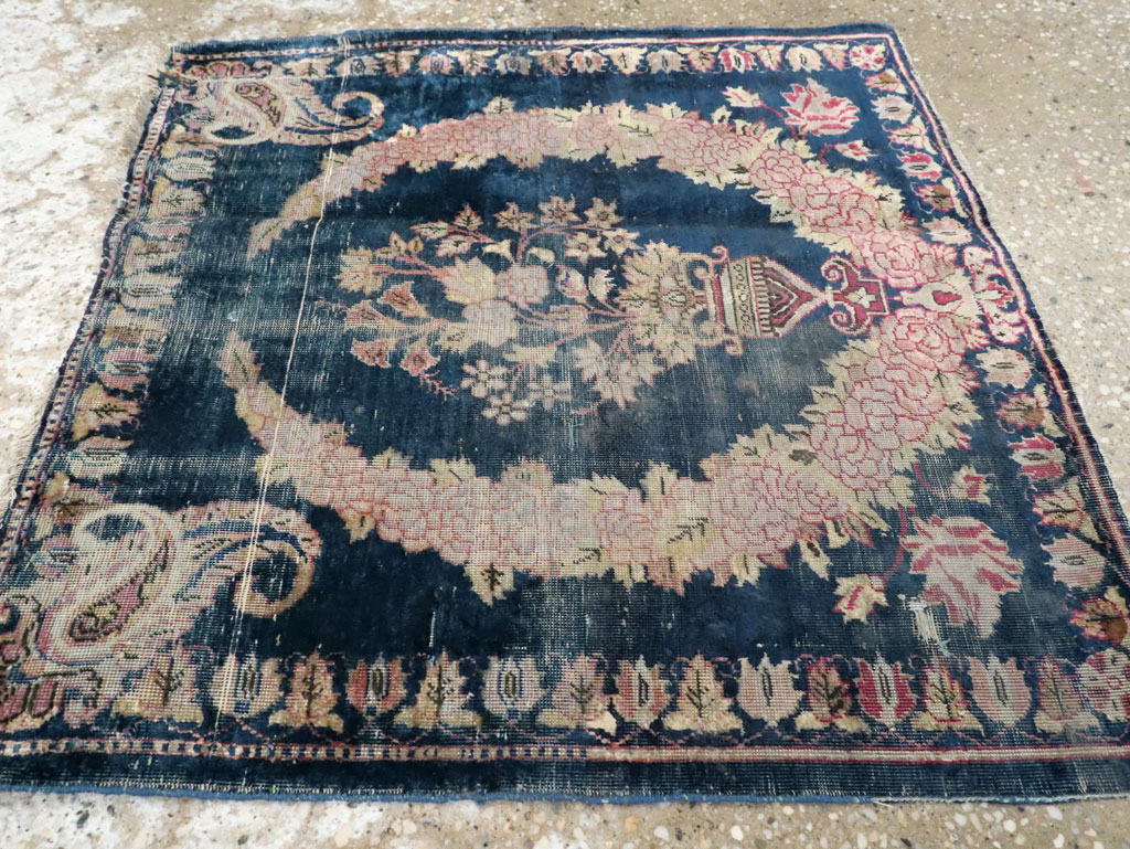 Antique Persian Kashan Silk Rug, No.13518 - Galerie Shabab