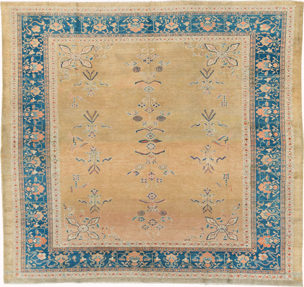 Antique Persian Malayer Square Carpet, No.13568 - Galerie Shabab