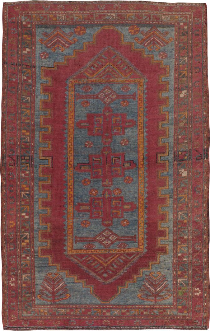 Antique Turkish Oushak Rug, No.13582 - Galerie Shabab