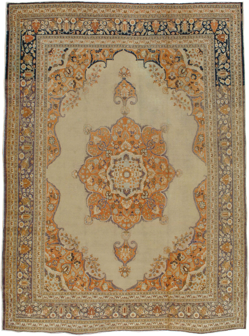 Antique Persian Tabriz Carpet, No.13585 - Galerie Shabab